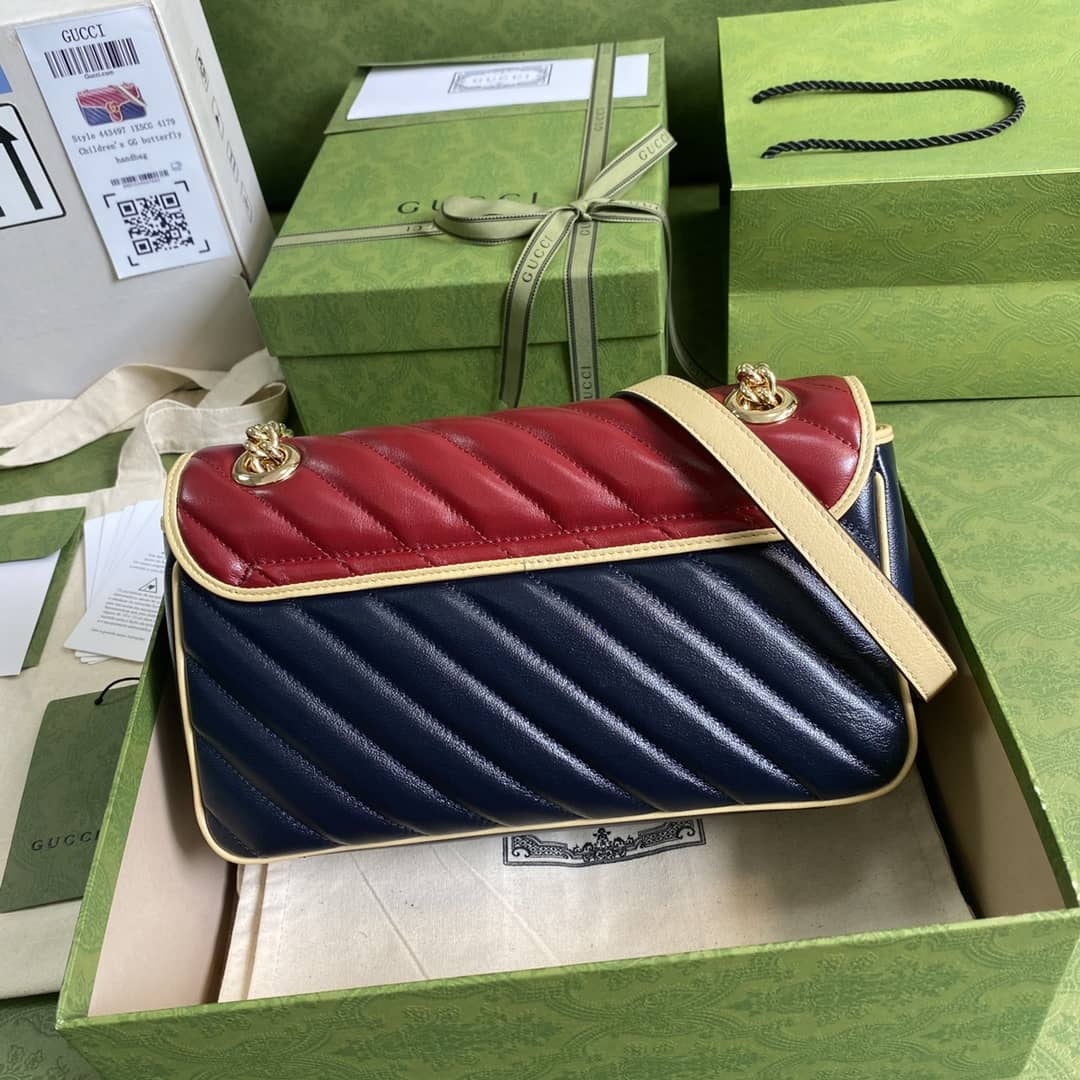 Best Replica Gucci Marmont GG Small matelassé Shoulder Bag Replica 443497 - Colareps