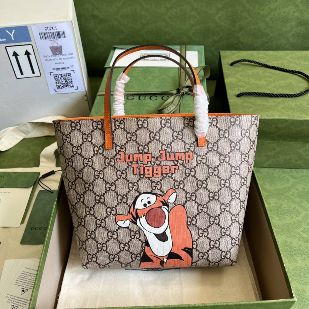 Best Replica Gucci Children Jump Tigger Tote 410812 Replica Bag - Colareps