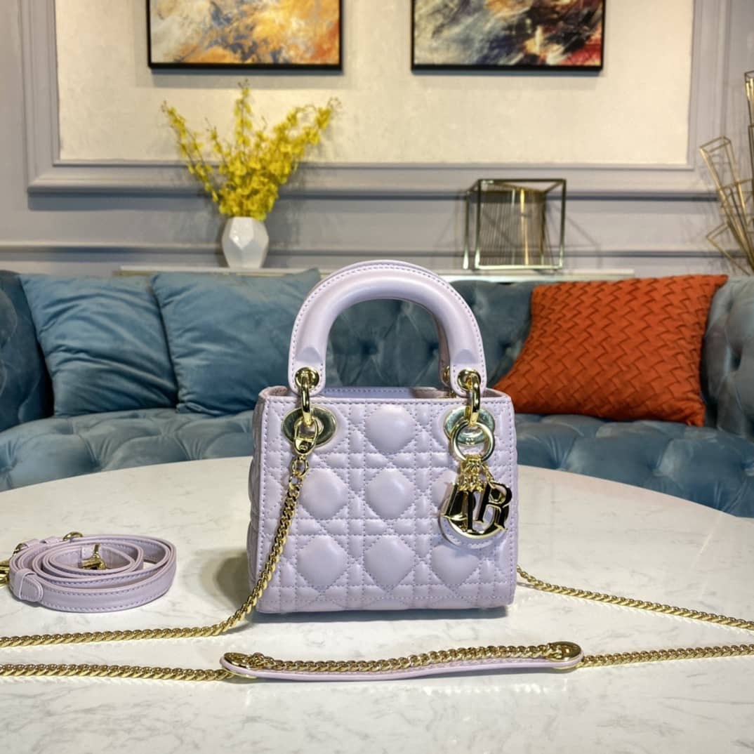Best Replica Christian Dior Lady Dior 17CM Replica Bag - Colareps