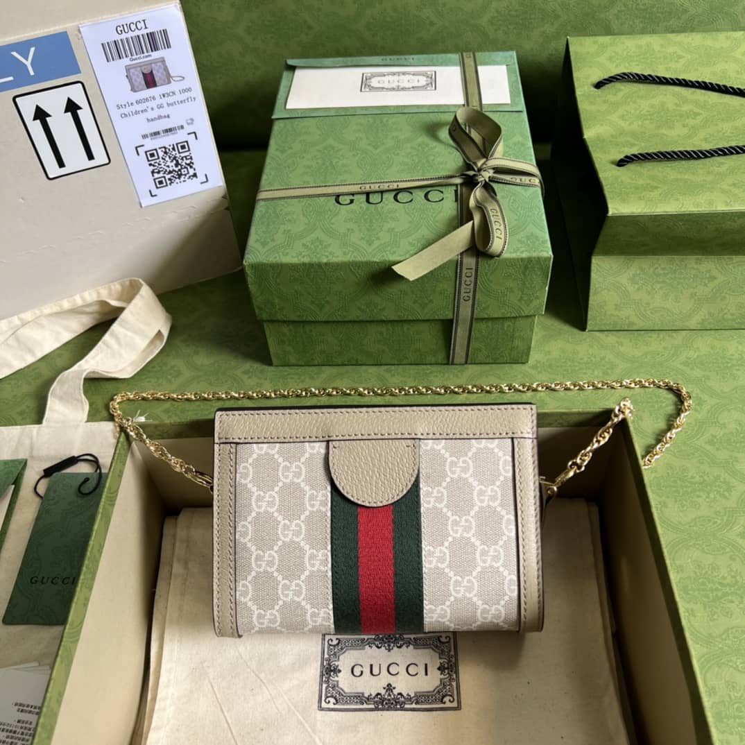 Best Replica Gucci Ophidia Mini GG Supreme 602676 Replica Crossbody Bag - Colareps
