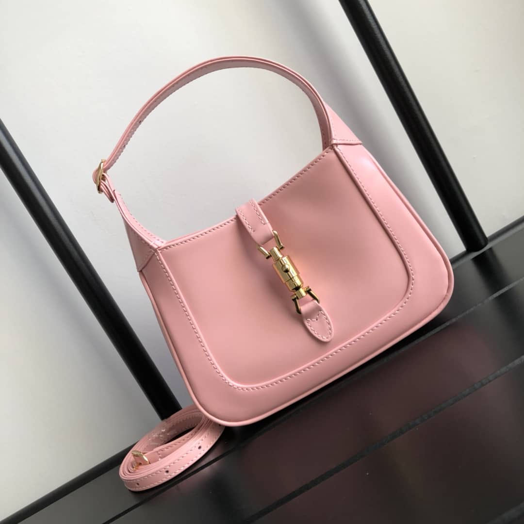 Best Replica Gucci Jackie 1961 Mini Shoulder Bag Replica Pink 637092 - Colareps