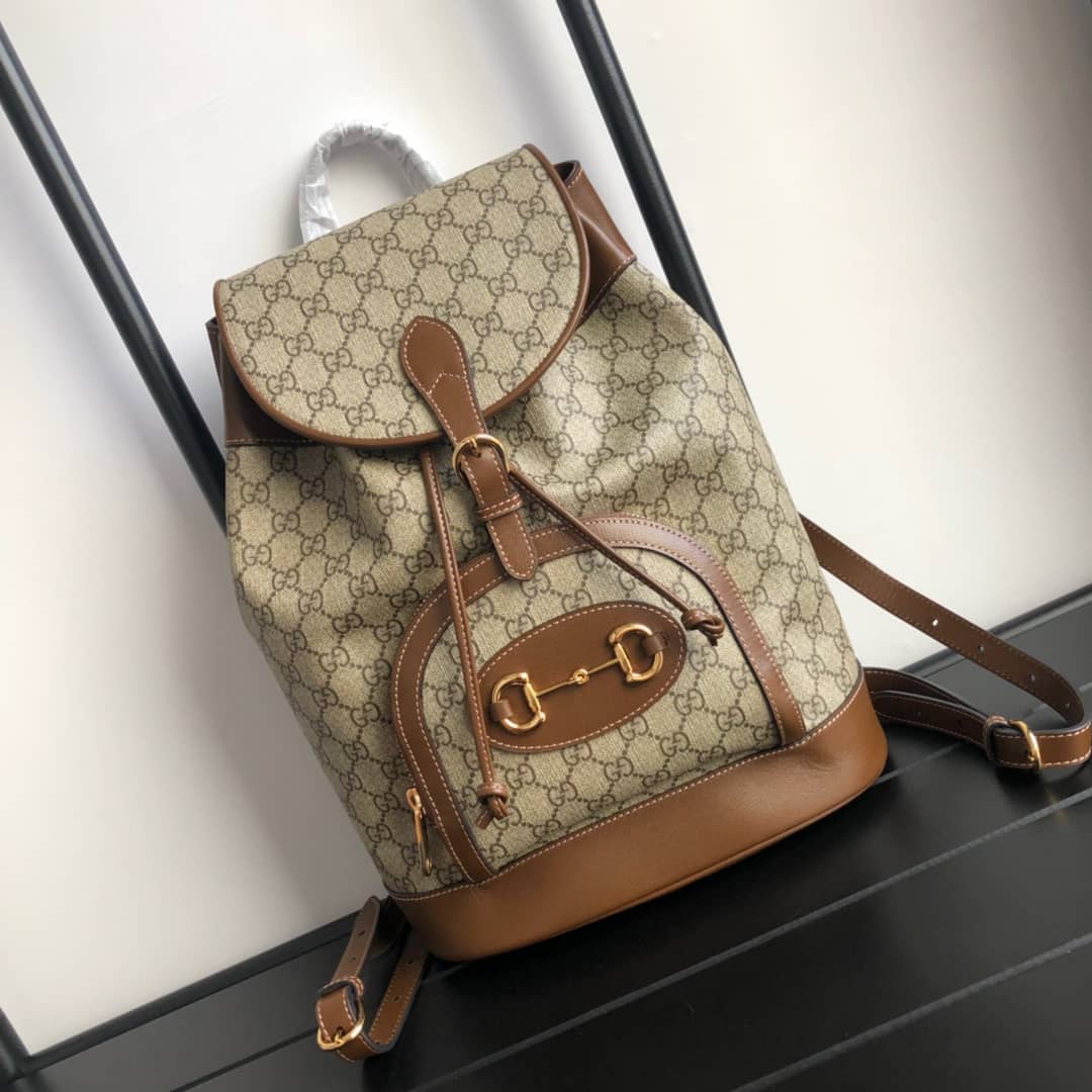 Best Replica Gucci Horsebit 1955 GG Replica Backpack 620849 - Colareps