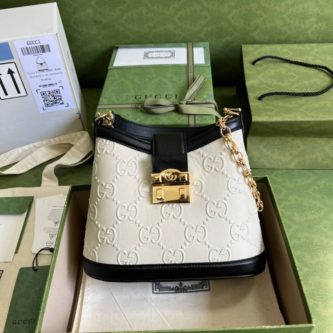 Best Replica Gucci Small GG White 675788 Replica Shoulder Bag - Colareps