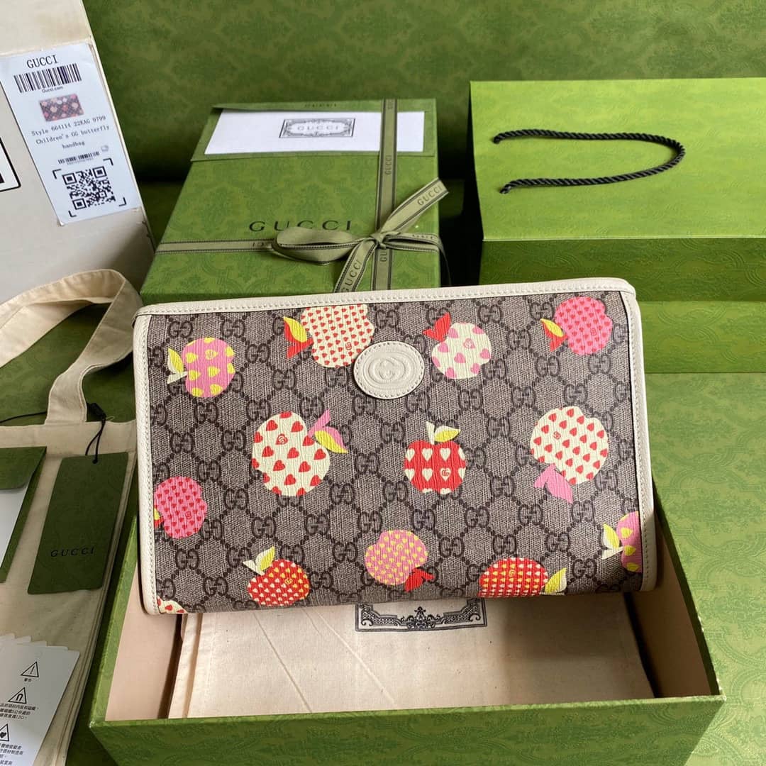 Best Replica Gucci Les Pommes Ophidia Pouch Replica 664114 - Colareps