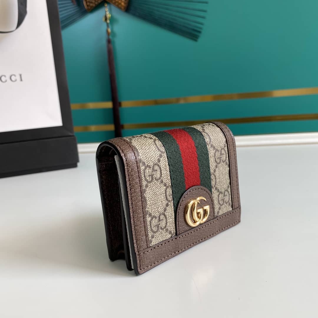 Best Replica Gucci Ophidia GG Card Case Wallet Replica 523155 - Colareps