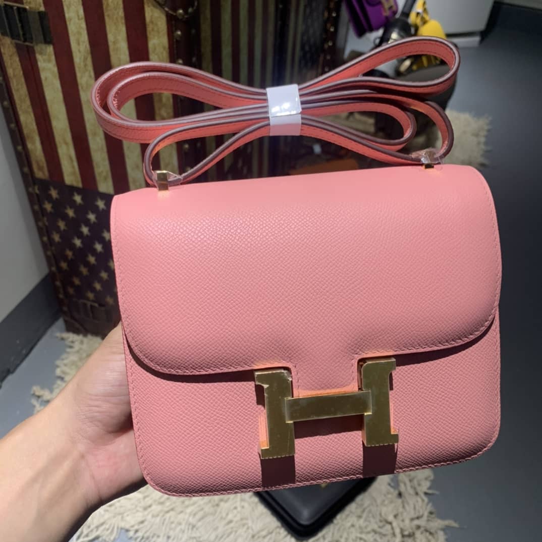 Best Replica Hermes Replica Constance Bag 18CM Epsom Leather - Colareps