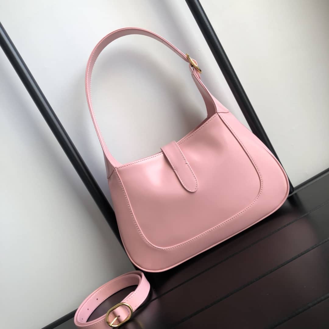 Best Replica Gucci GG Jackie 1961 Small Hobo Shoulder Bag Replica Pink 636709 - Colareps