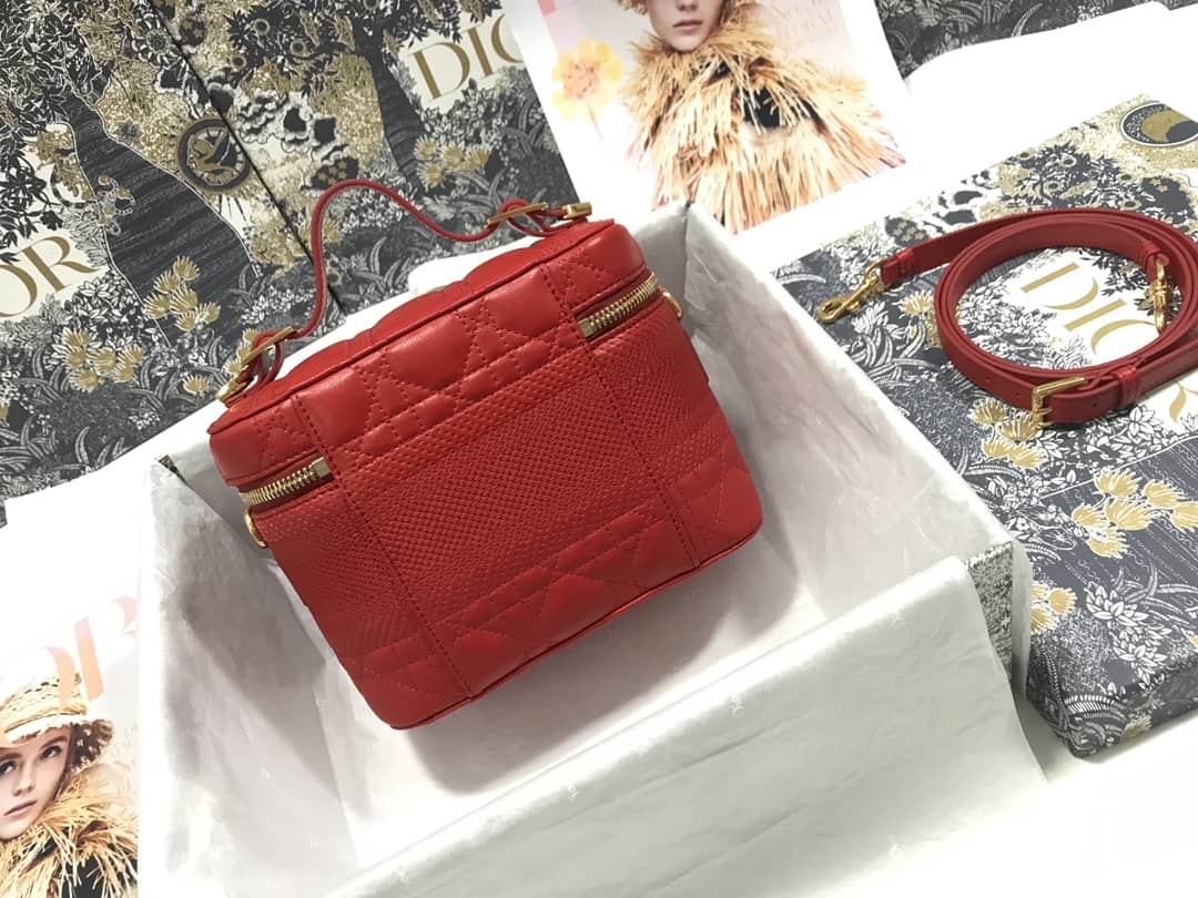 Best Replica Dior Dupe Travel Lambskin Vanity Case - Colareps