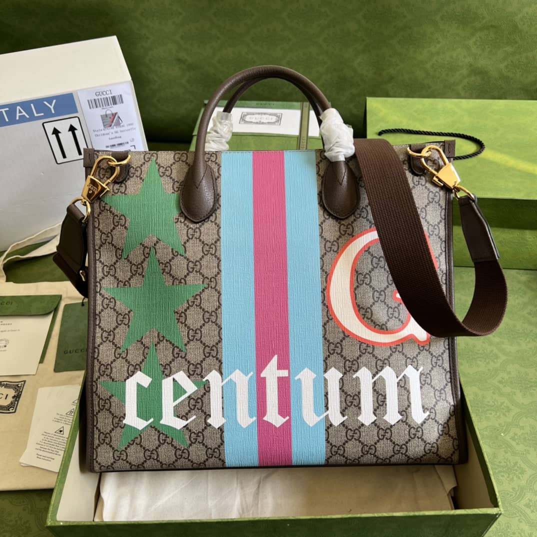 Best Replica Gucci Geometric Print Medium Tote Replica 674148 - Colareps