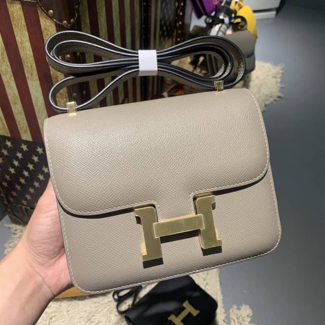 Best Replica Hermes Replica Constance Bag 18CM Epsom Leather - Colareps