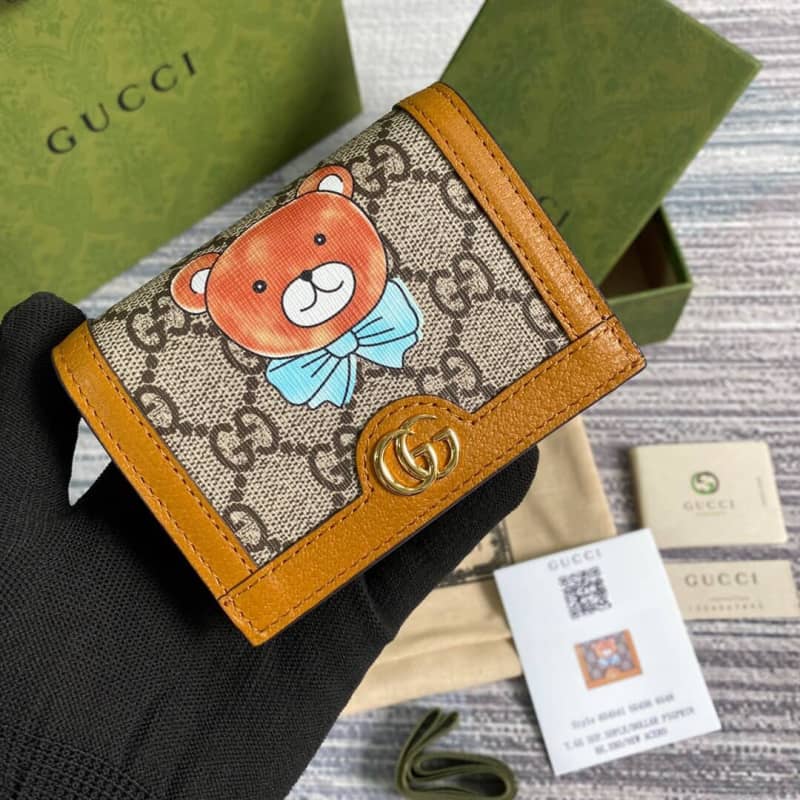 Best Replica Gucci Teddy Bear Joint Series Wallet Replica 654541 - Colareps
