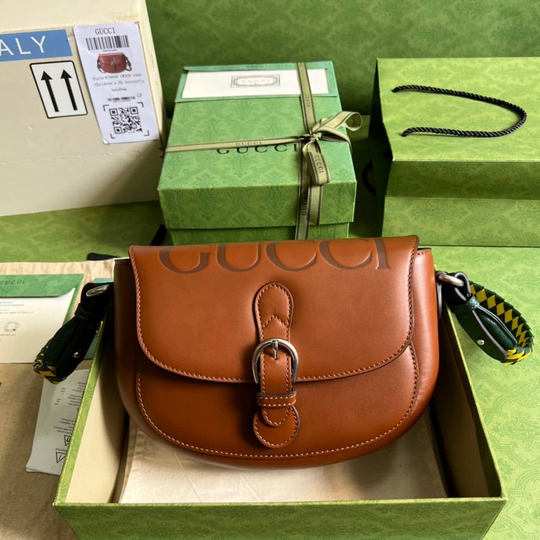 Best Replica Gucci Logo-print Leather 679540 Replica Shoulder Bag - Colareps