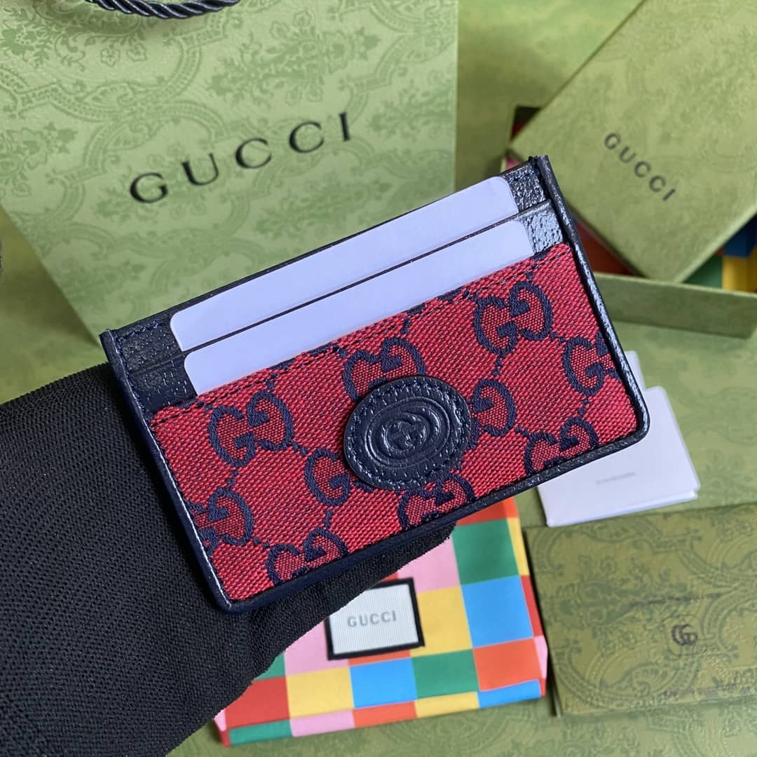 Best Replica Gucci Multicolor Card Case Replica 661101 - Colareps