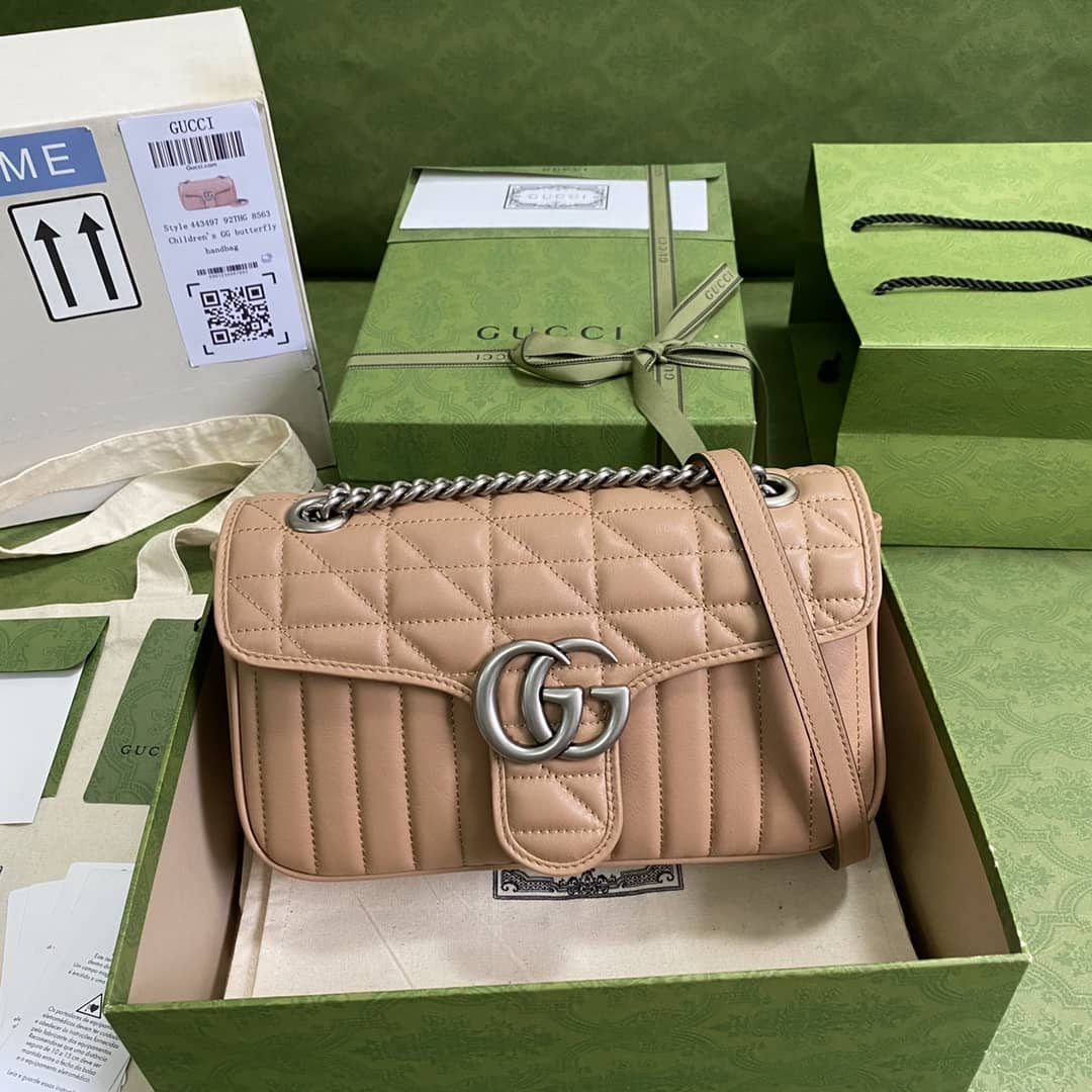 Best Replica Gucci Marmont GG Small matelassé Shoulder Bag Replica 443497 - Colareps