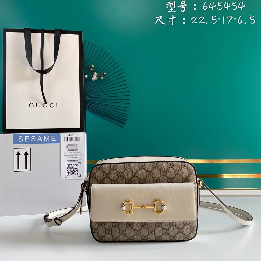 Best Replica Gucci 1955 Horsebit Small Shoulder Bag Replica 645454 - Colareps