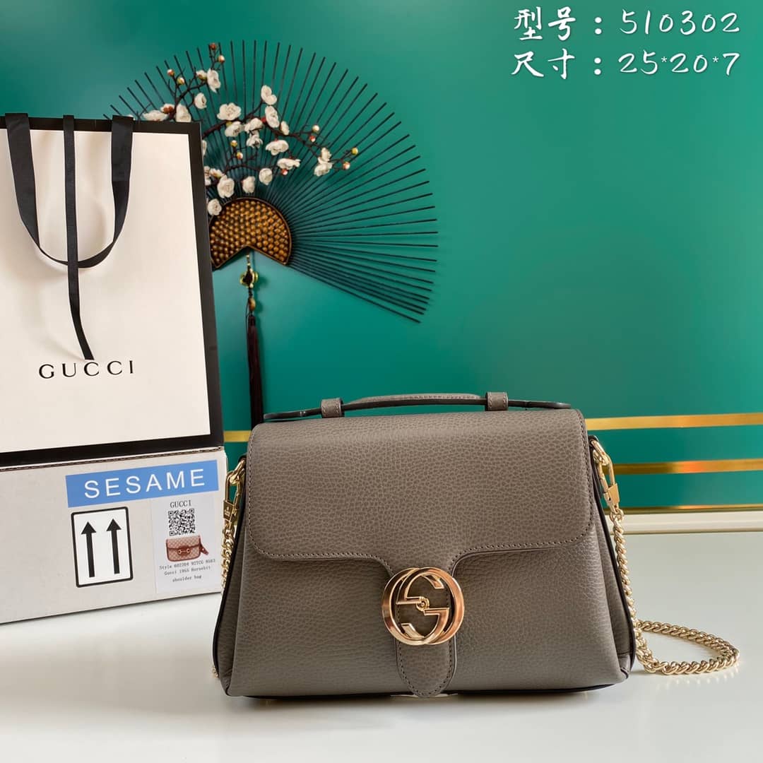 Best Replica Gucci Interlocking G Chain Shoulder Bag Replica 510302 - Colareps