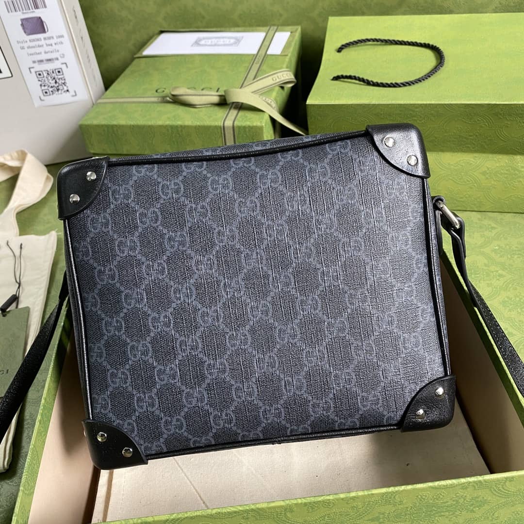 Best Replica Gucci Supreme GG Leather Square Shoulder Bag Replica 626363 - Colareps