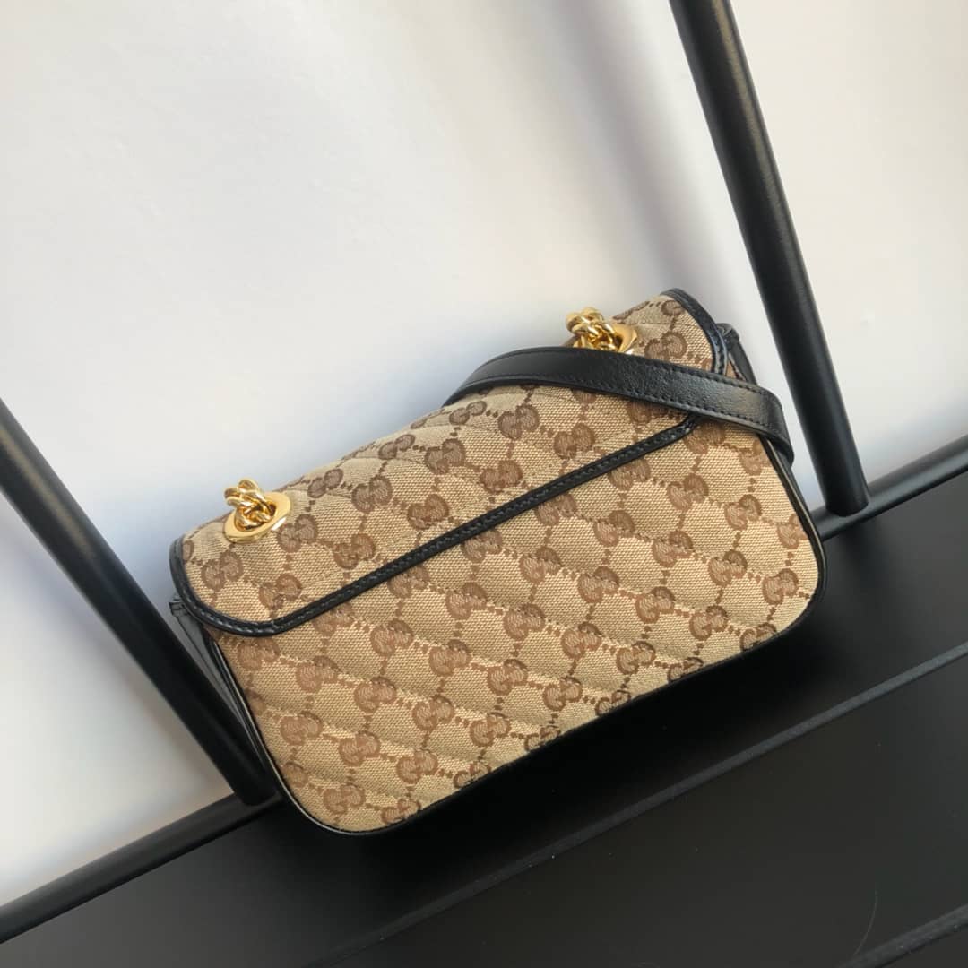 Best Replica Gucci GG Marmont Mini Matelasse Shoulder Bag Replica Yellow 446744 - Colareps