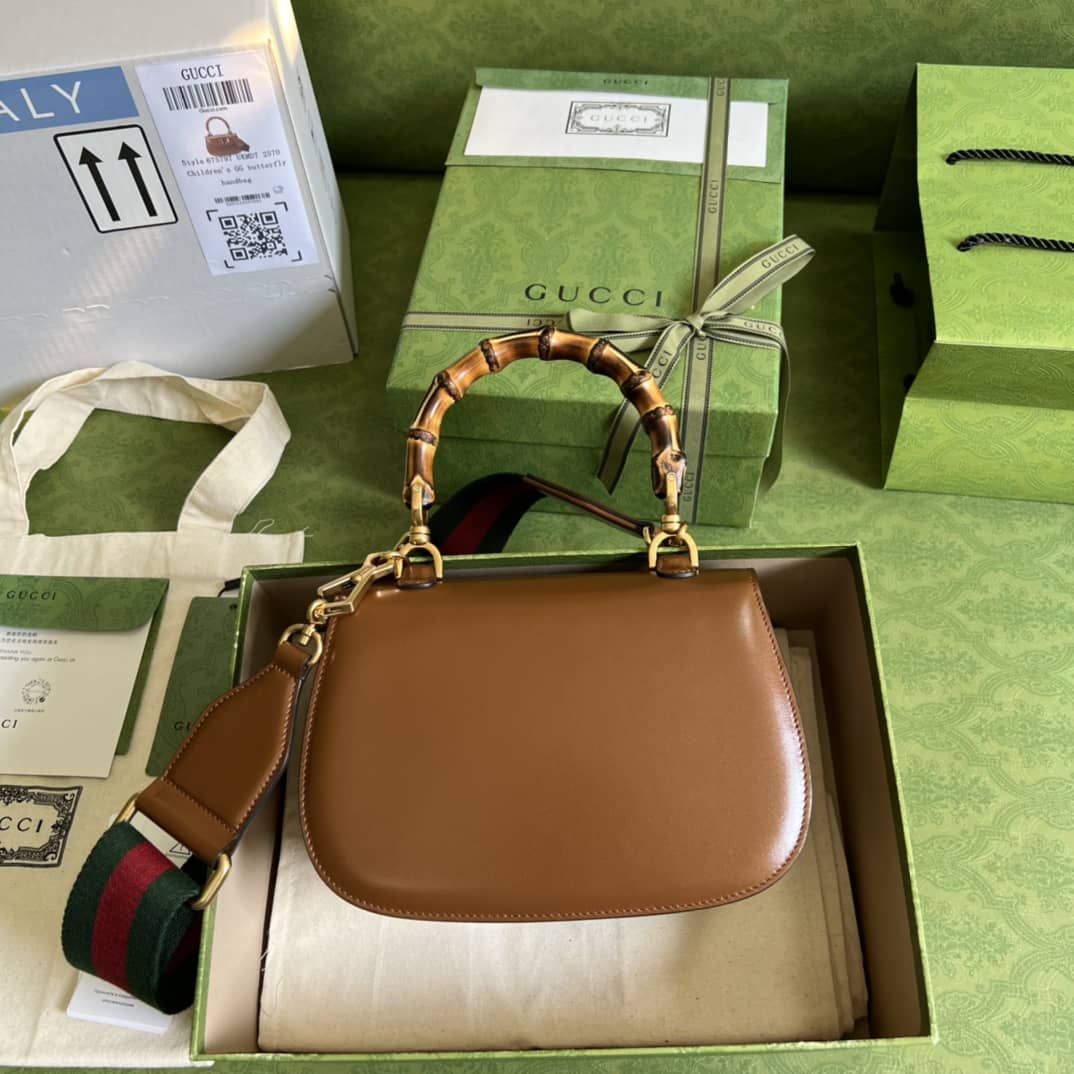 Best Replica Gucci Bamboo Small Top Handle Bag Replica 675797 - Colareps