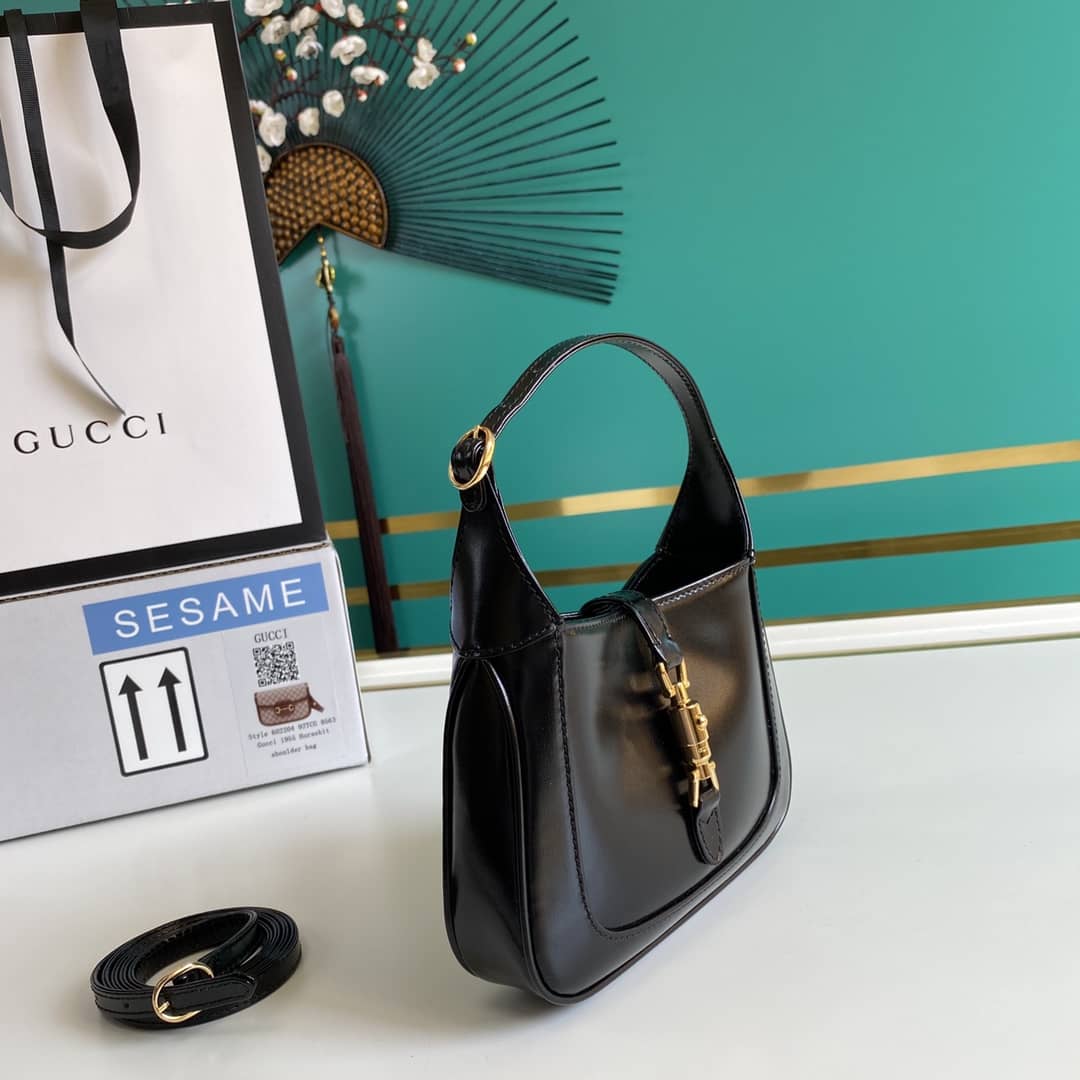 Best Replica Gucci Jackie 1961 Mini Shoulder Bag Hobo Replica 637091 - Colareps