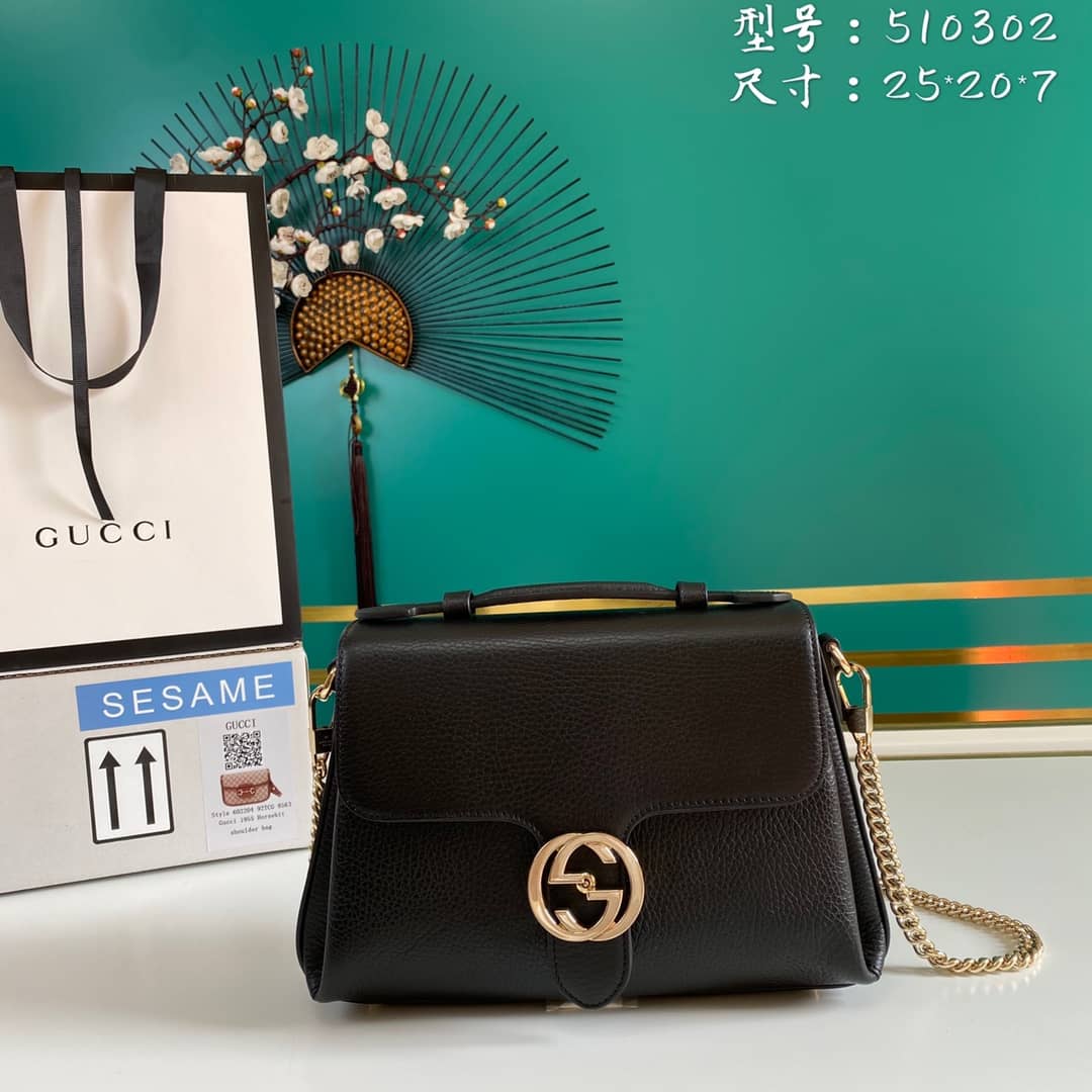 Best Replica Gucci Interlocking G Chain Shoulder Bag Replica 510302 - Colareps