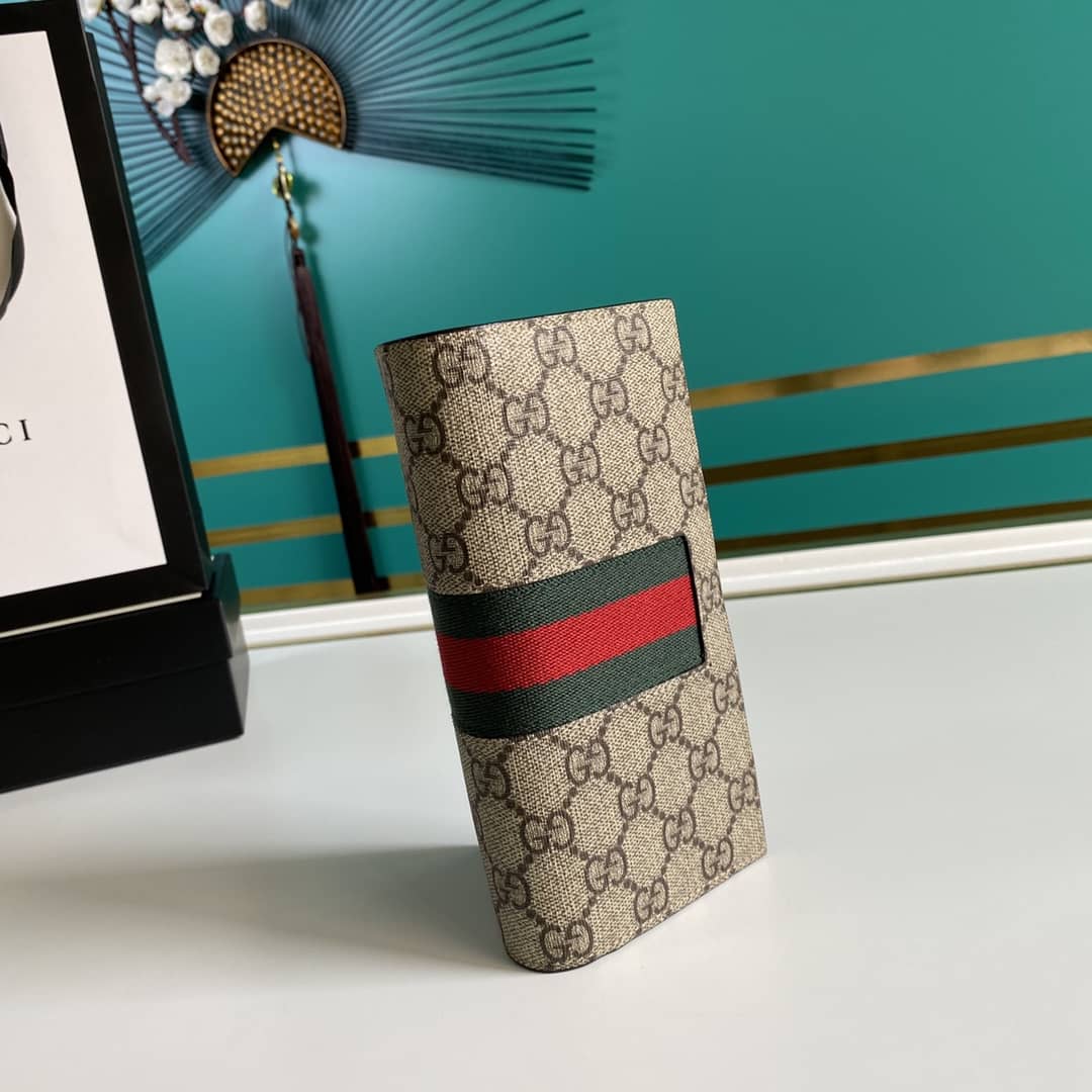 Best Replica Gucci Bill PVC Leather Long Wallet Replica 408836 - Colareps