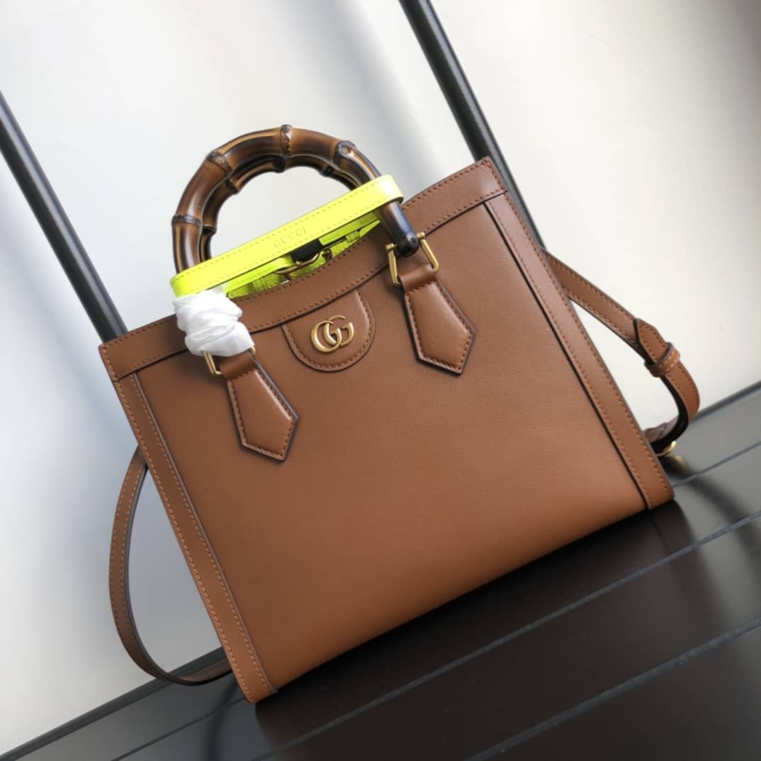 Best Replica Gucci Diana Small Tote Replica Brown 660195 - Colareps