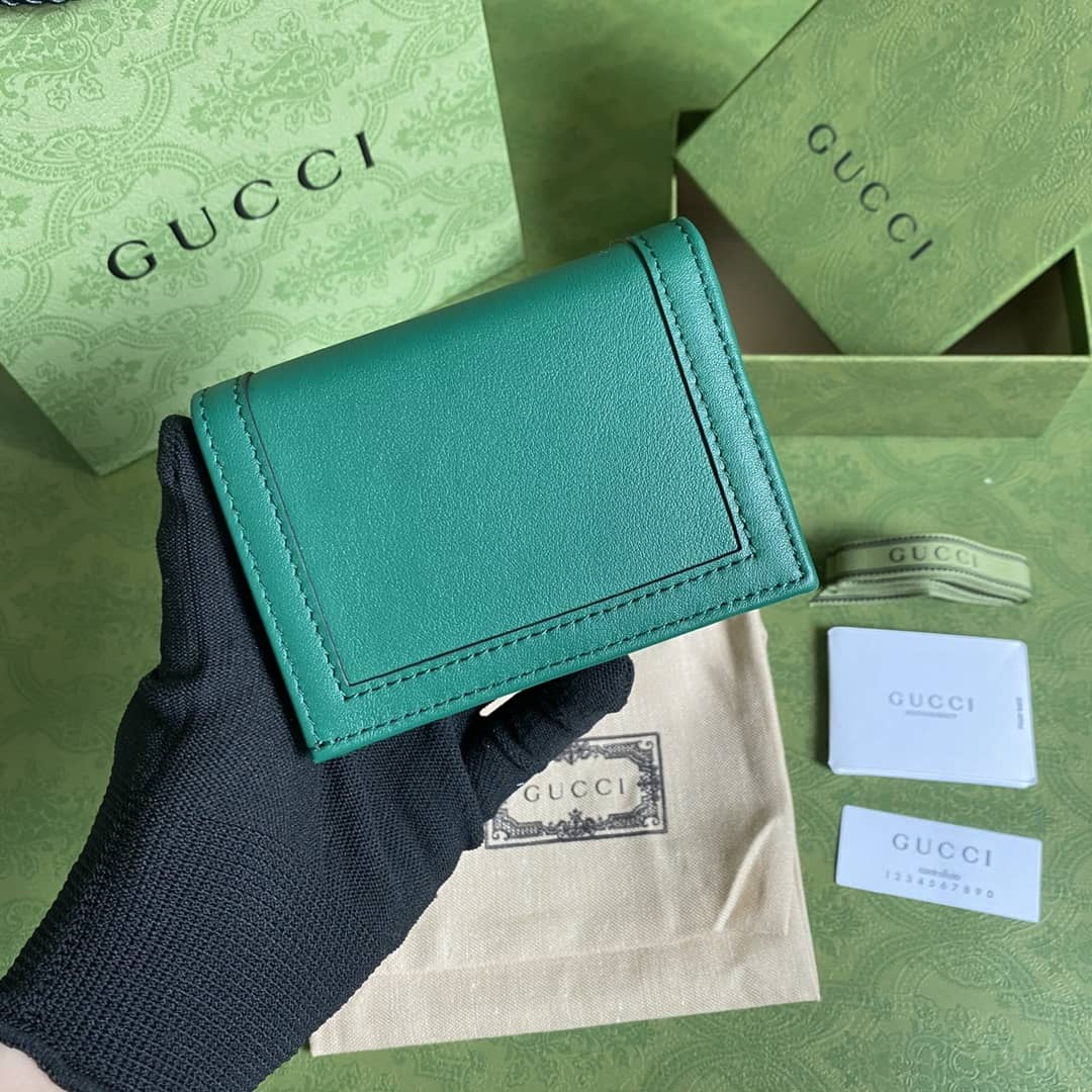 Best Replica Gucci Diana Leather Card Case Wallet Replica 658244 - Colareps
