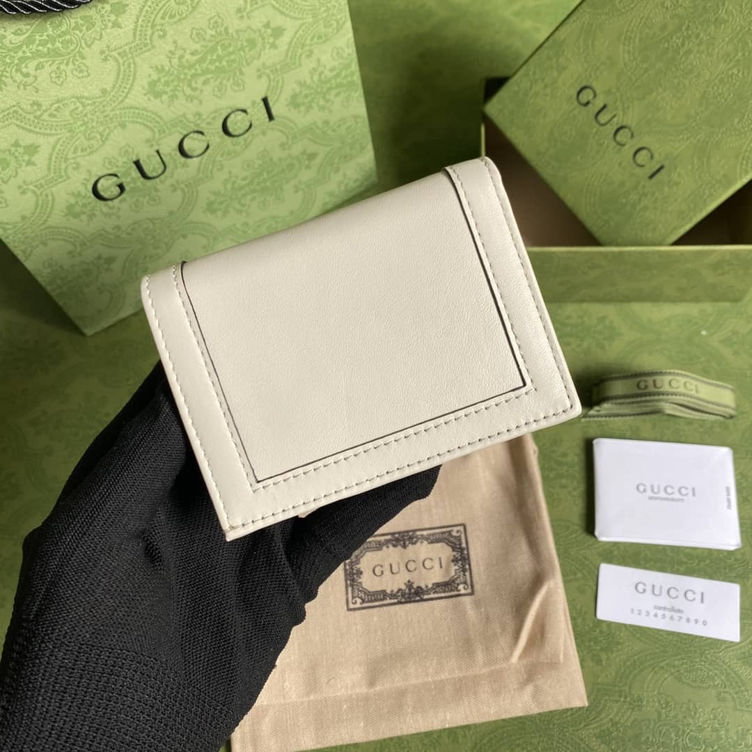 Best Replica Gucci Diana Leather Card Case Wallet Replica 658244 - Colareps