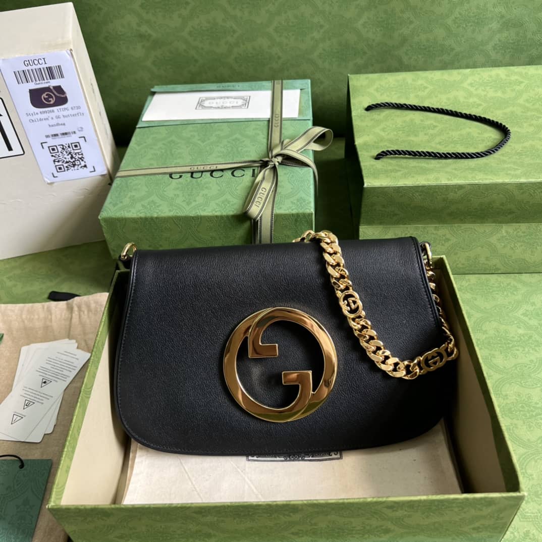Best Replica Gucci Blondie Black 699268 Replica Shoulder Bag - Colareps