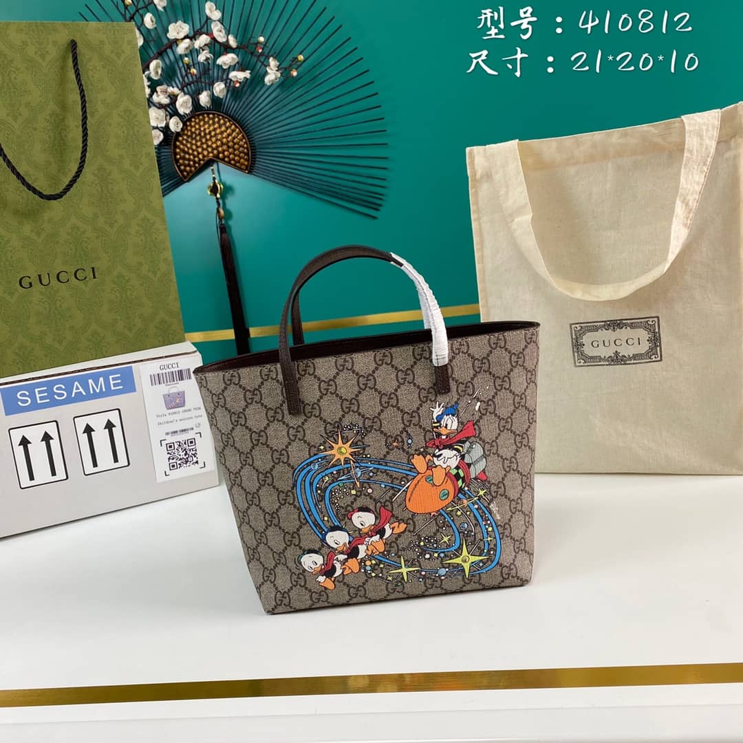 Best Replica Gucci Children GG Supreme Tote Replica 410812 - Colareps