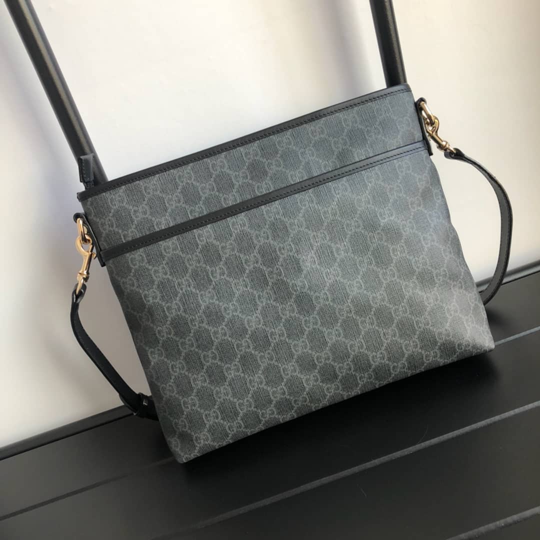 Best Replica Gucci GG Supreme Shoulder Bag Replica Gray 388924 - Colareps
