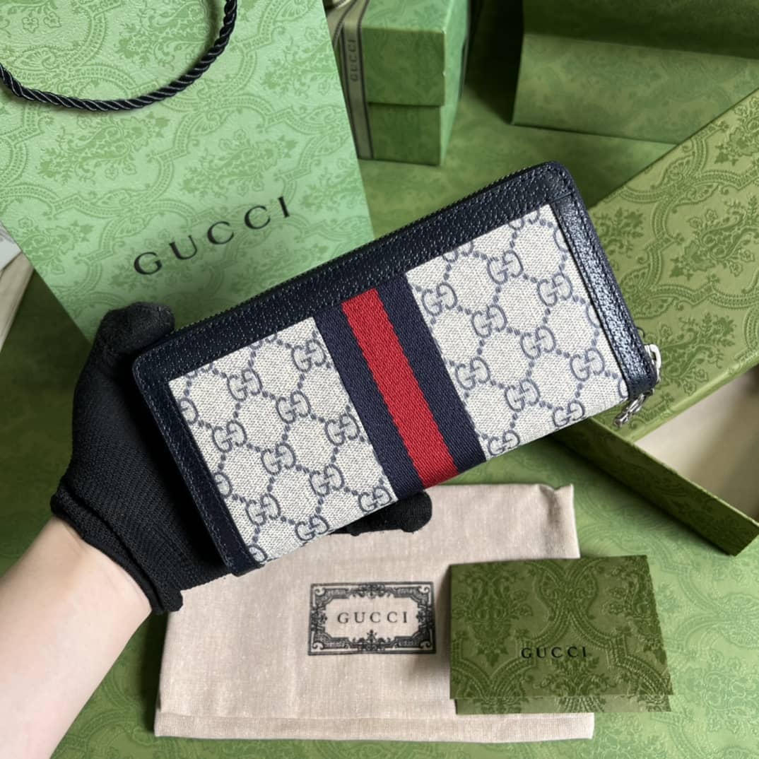 Best Replica Gucci Ophidia GG Zip Around Wallet 523154 Replica - Colareps