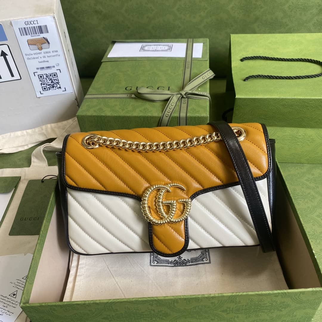 Best Replica Gucci Marmont GG Small matelassé Shoulder Bag Replica 443497 - Colareps