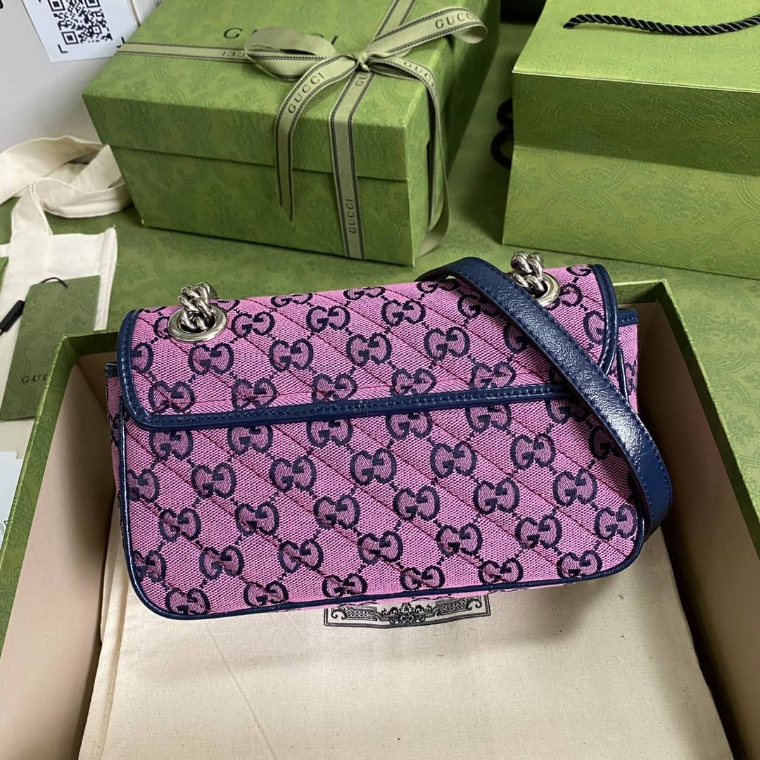 Best Replica Gucci Marmont GG Matelasse Leather Mini Shoulder Bag Replica 446744 - Colareps