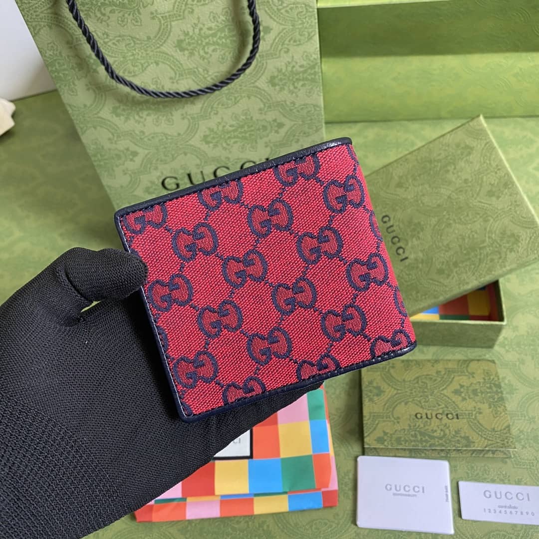 Best Replica Gucci Multicolor Billfold Wallet Replica 661098 - Colareps