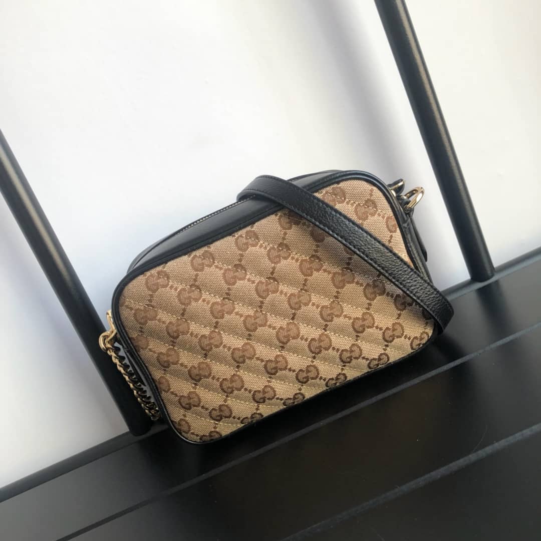 Best Replica Gucci GG Marmont Matelassé Mini Bag Replica Brown 448065 - Colareps