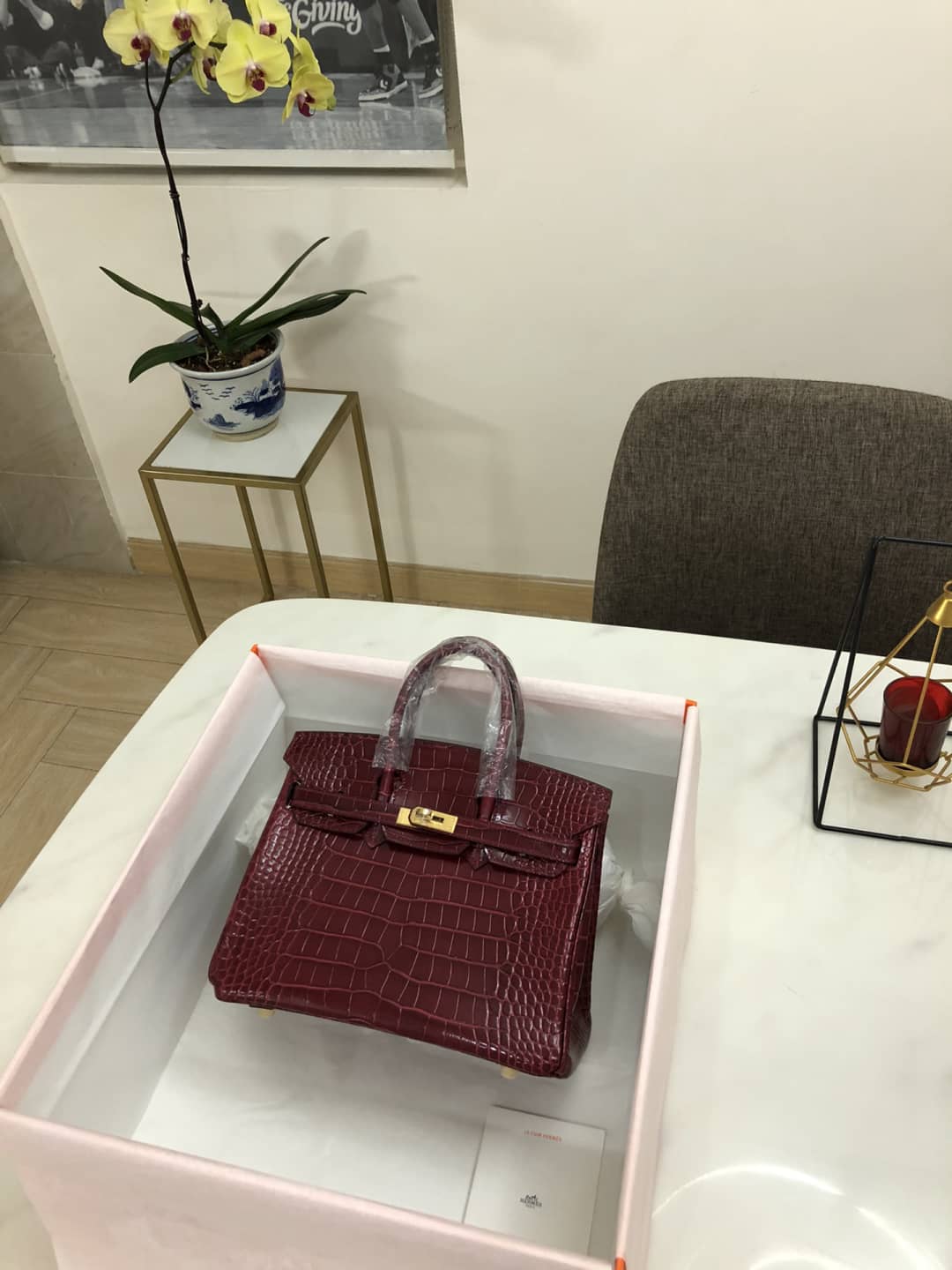 Best Replica Best Replica Hermes Birkin 25CM Crocodile Shiny Replica Bag(ColaReps) - Colareps