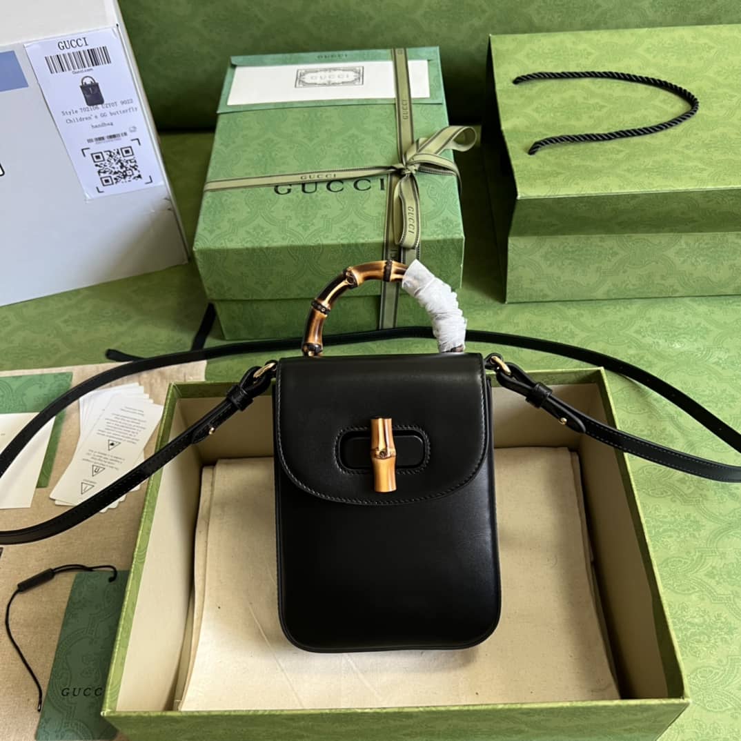 Best Replica Gucci Bamboo Mini Crossbody Handbag 702106 Replica - Colareps