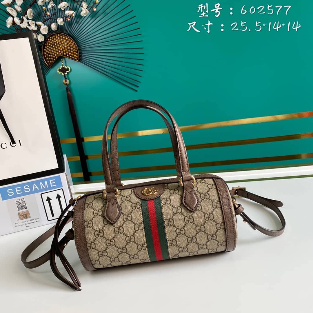 Best Replica Gucci Ophidia GG Small Boston Bag Replica 602577 - Colareps