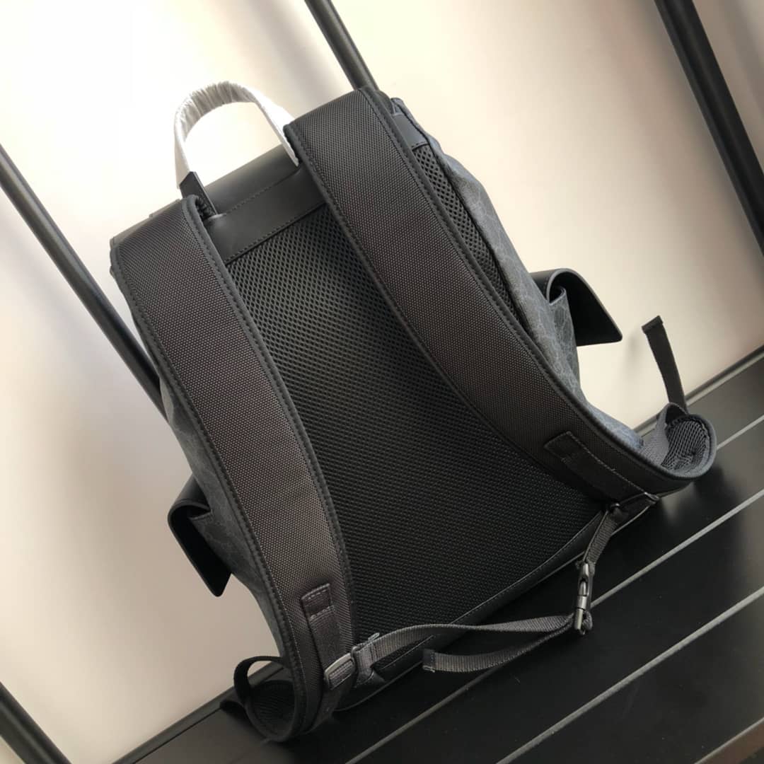 Best Replica Gucci Soft GG Supreme Canvas Backpack Replica Black 450958 - Colareps