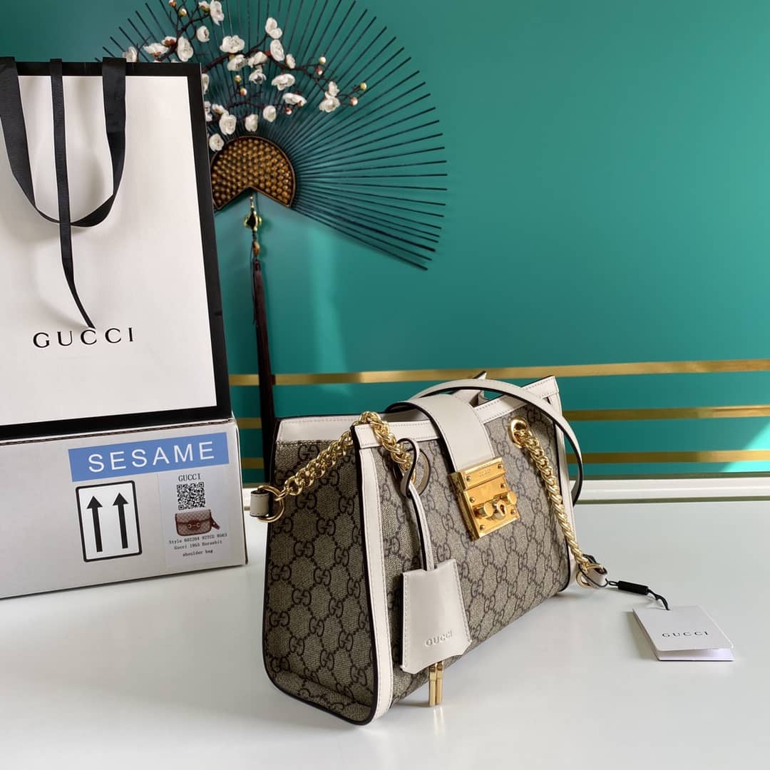 Best Replica Gucci Padlock Small Berry Tote Replica 498156 - Colareps