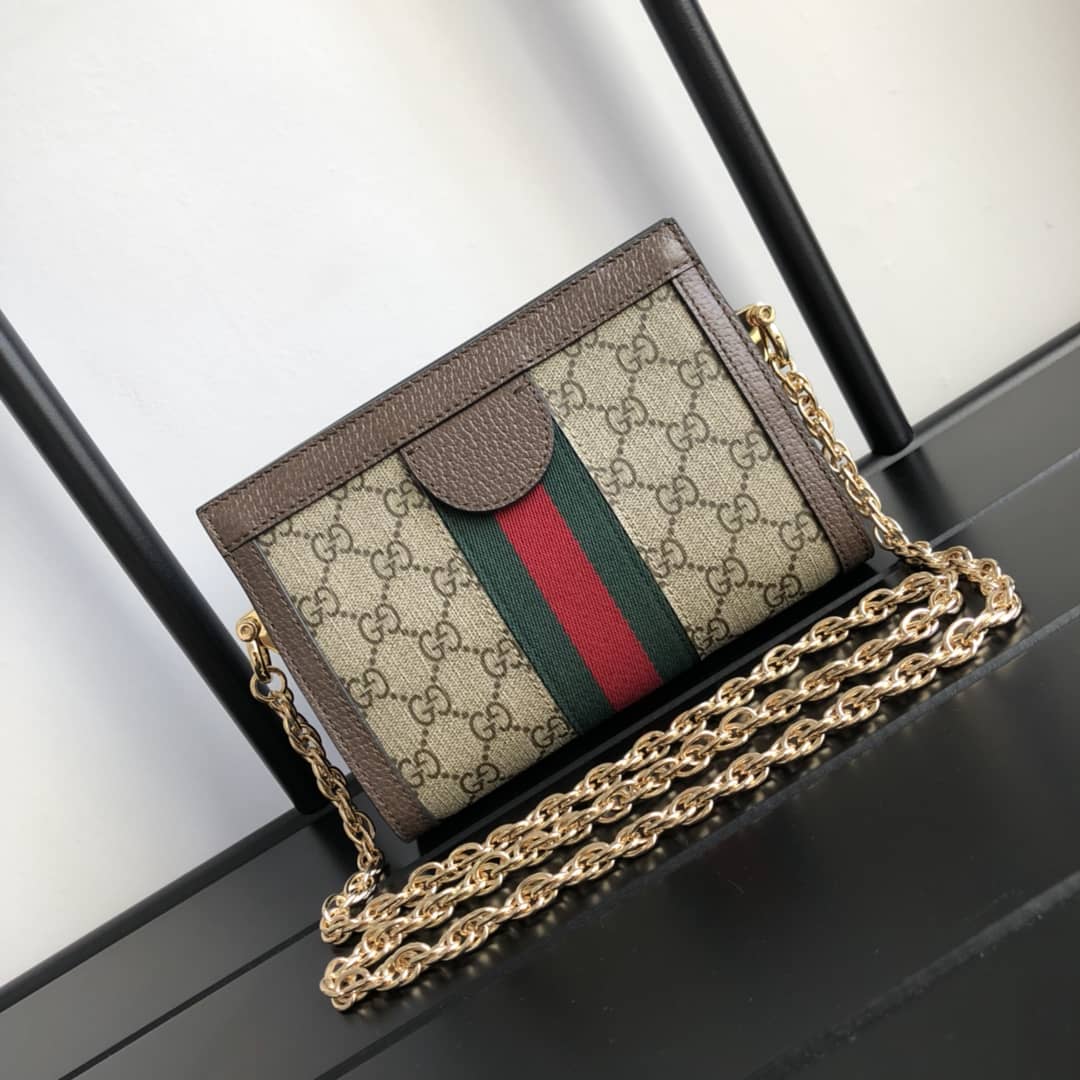 Best Replica Gucci Ophidia Mini GG Supreme Canvas Shoulder Bag Replica 602676 - Colareps