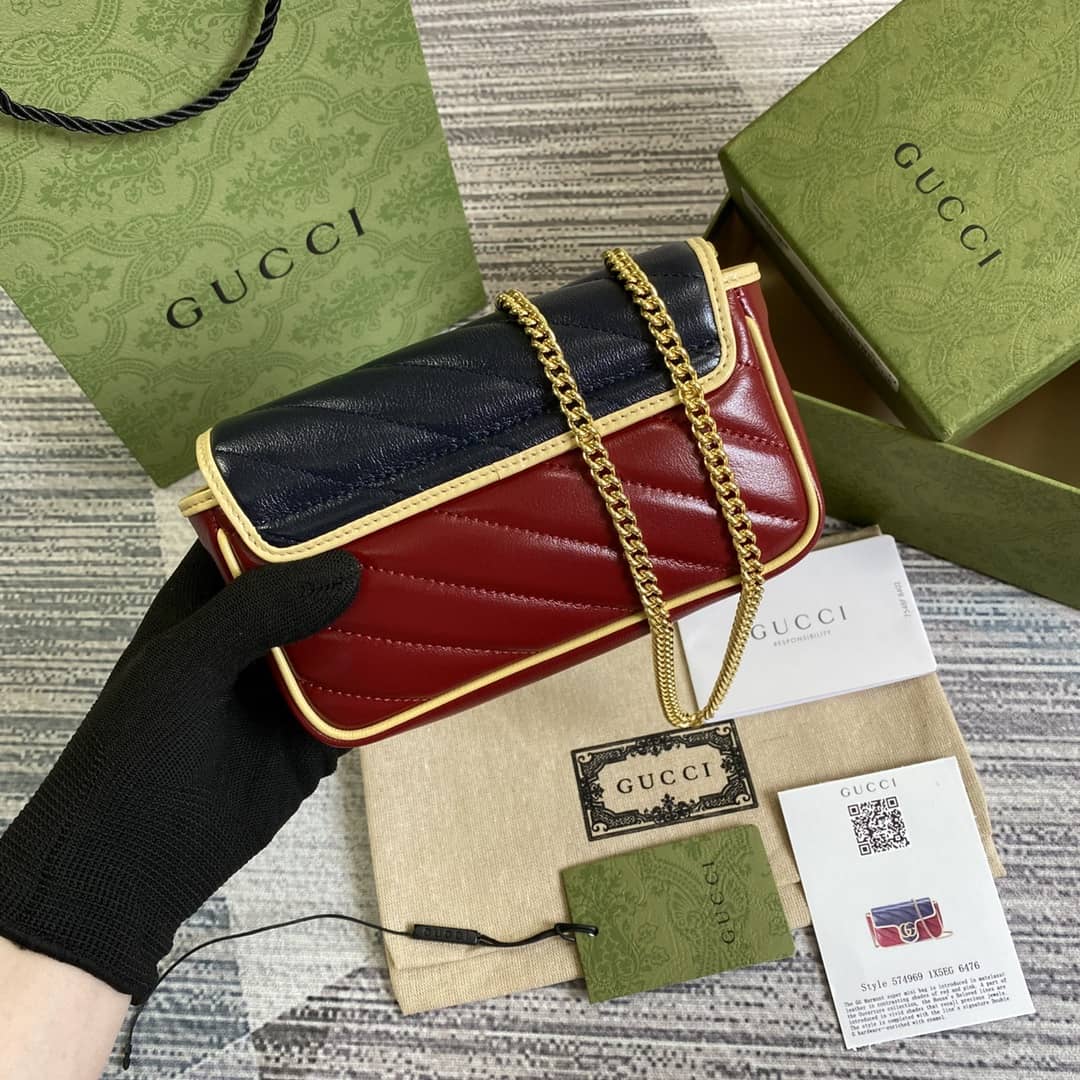 Best Replica Gucci Marmont GG Mini Chain Shoulder Bag Replica 574969 - Colareps