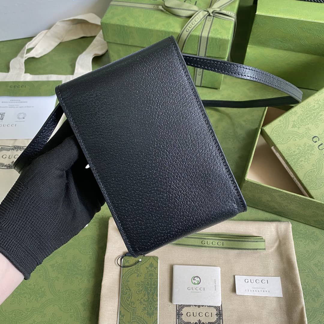 Best Replica Gucci GG Marmont Mini Phone Bag Replica 658563 - Colareps