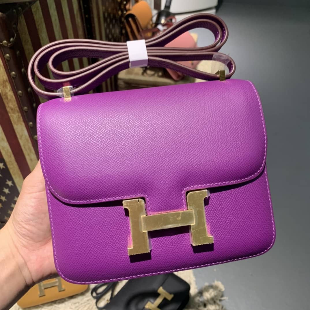 Best Replica Hermes Replica Constance Bag 18CM Epsom Leather - Colareps