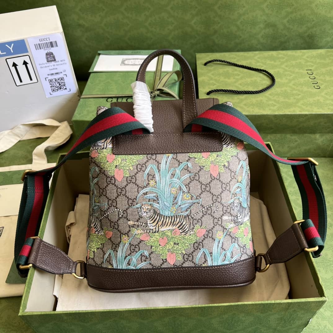 Best Replica Gucci Backpack With Interlocking G Dark Coffee 674147 Replica - Colareps