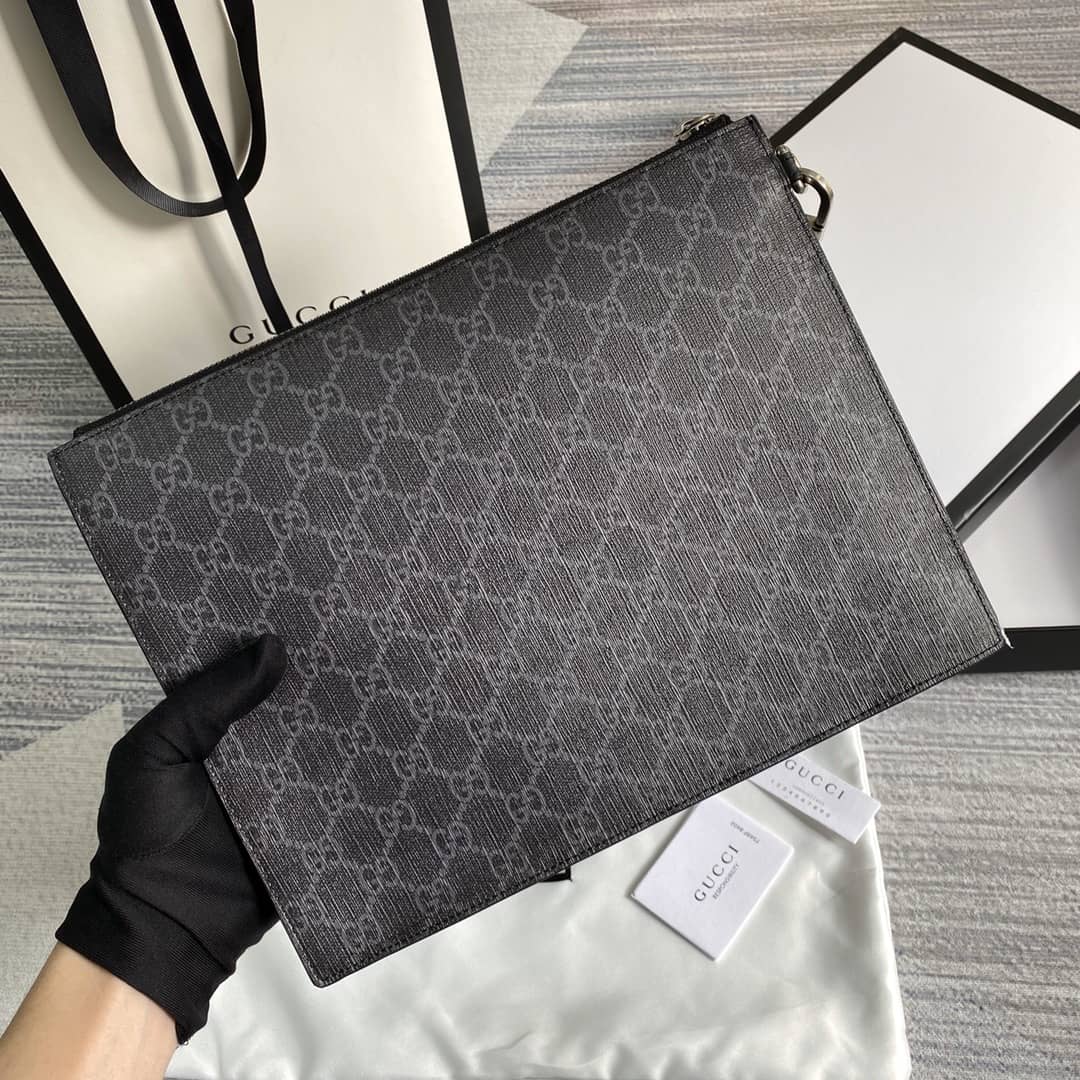 Best Replica Gucci Animarie Wolf GG Supreme Clutch Replica 547084 - Colareps
