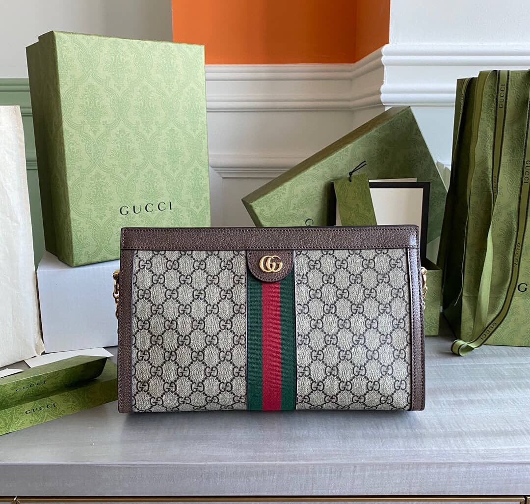 Best Replica Gucci GG Supreme Chain Shoulder Bag Replica 503876 - Colareps
