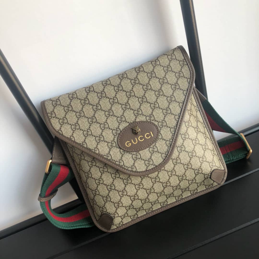 Best Replica Gucci GG Supreme Medium Messenger Bag Replica 598604 - Colareps